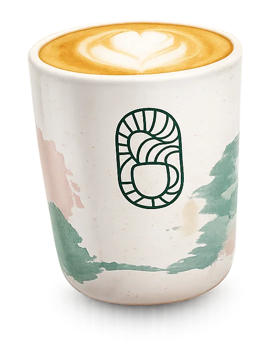 Right ceramic Fyaka coffee cup